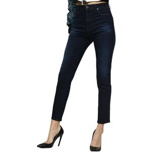 Diesel Babhila High Rise Skinny Jeans Distressed Dark Wash Size 29 NWT